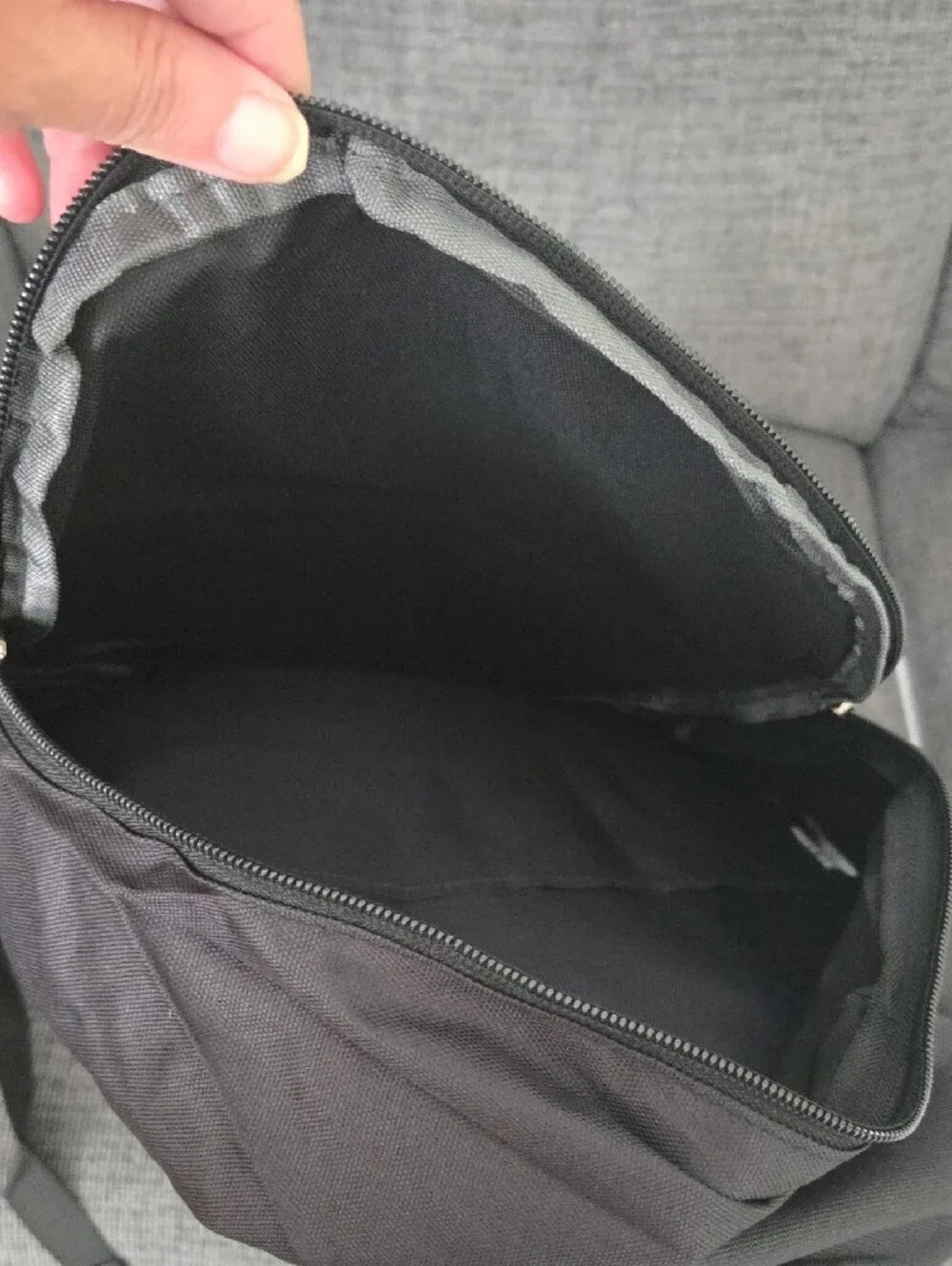 Nike Black Backpack with White Swoosh Heritage 25L